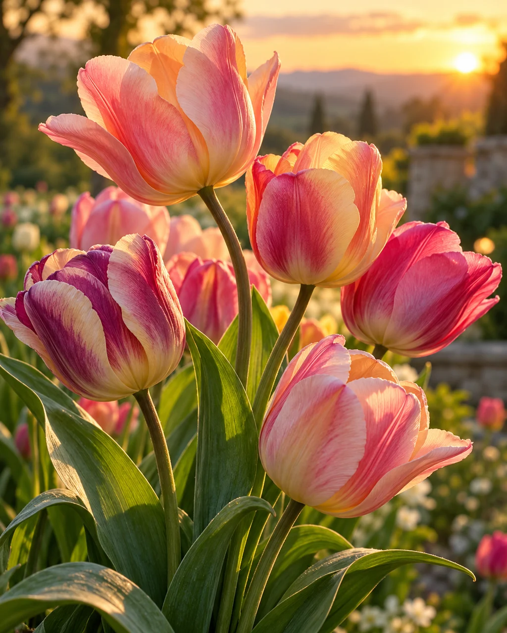 Tulip Bunch · Garden Golden Hour