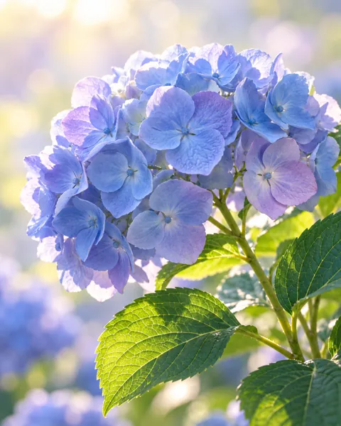 Hydrangea Cluster · Pastel Backlight