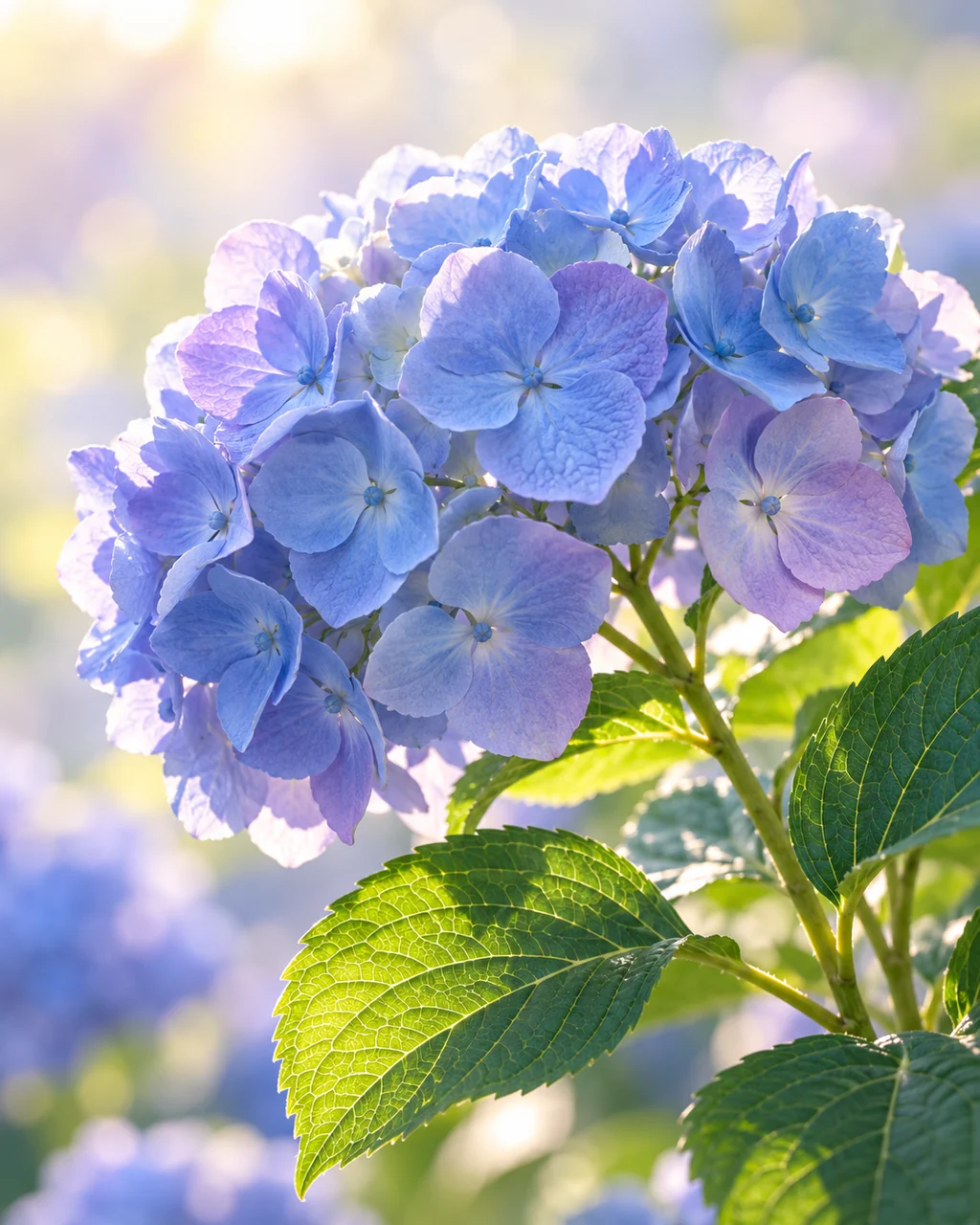 Hydrangea Cluster · Pastel Backlight