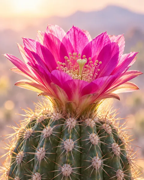 Blooming Cactus · Pastel Backlight