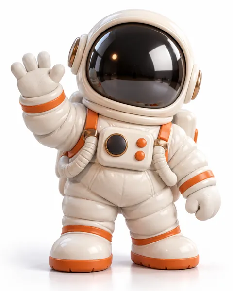 Tiny Astronaut Toy · Glossy Vinyl Studio