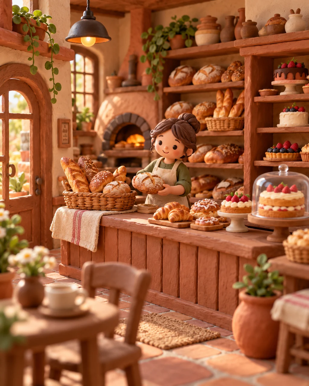 Clay Bakery Shop · Earthy Terracotta