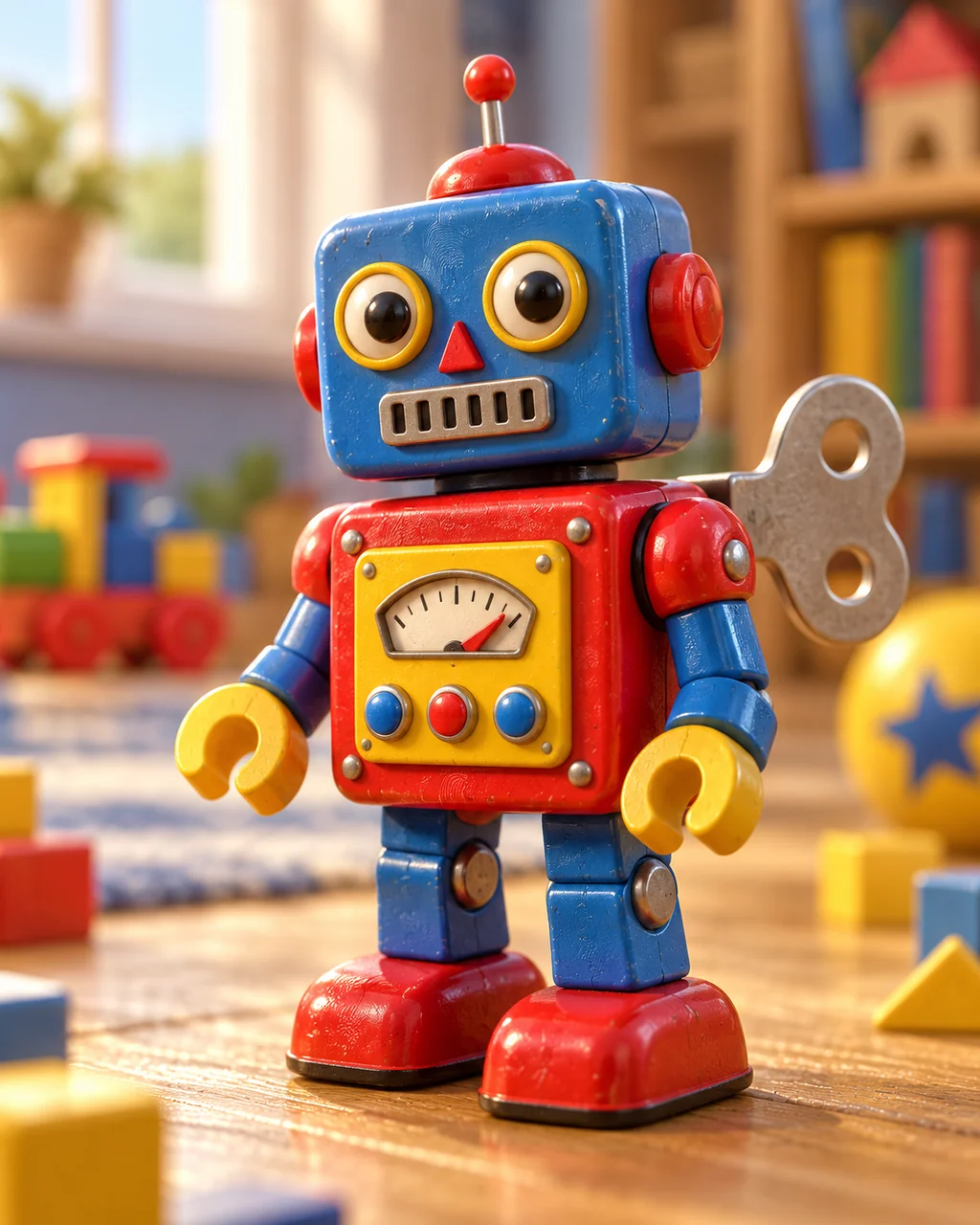 Wind-up Robot · Primary Toy Colors