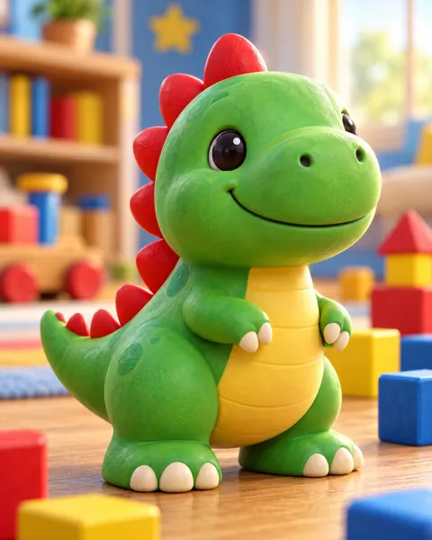 Dinosaur Vinyl Figure · Primary Toy Colors