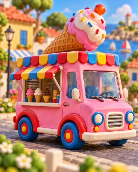 Ice Cream Truck · Primary Toy Colors