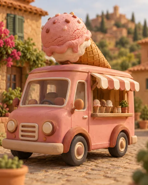 Ice Cream Truck · Earthy Terracotta