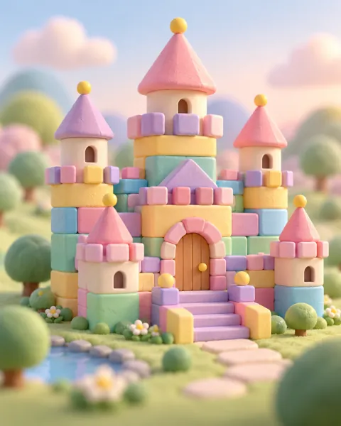 Building Block Castle · Candy Pastels