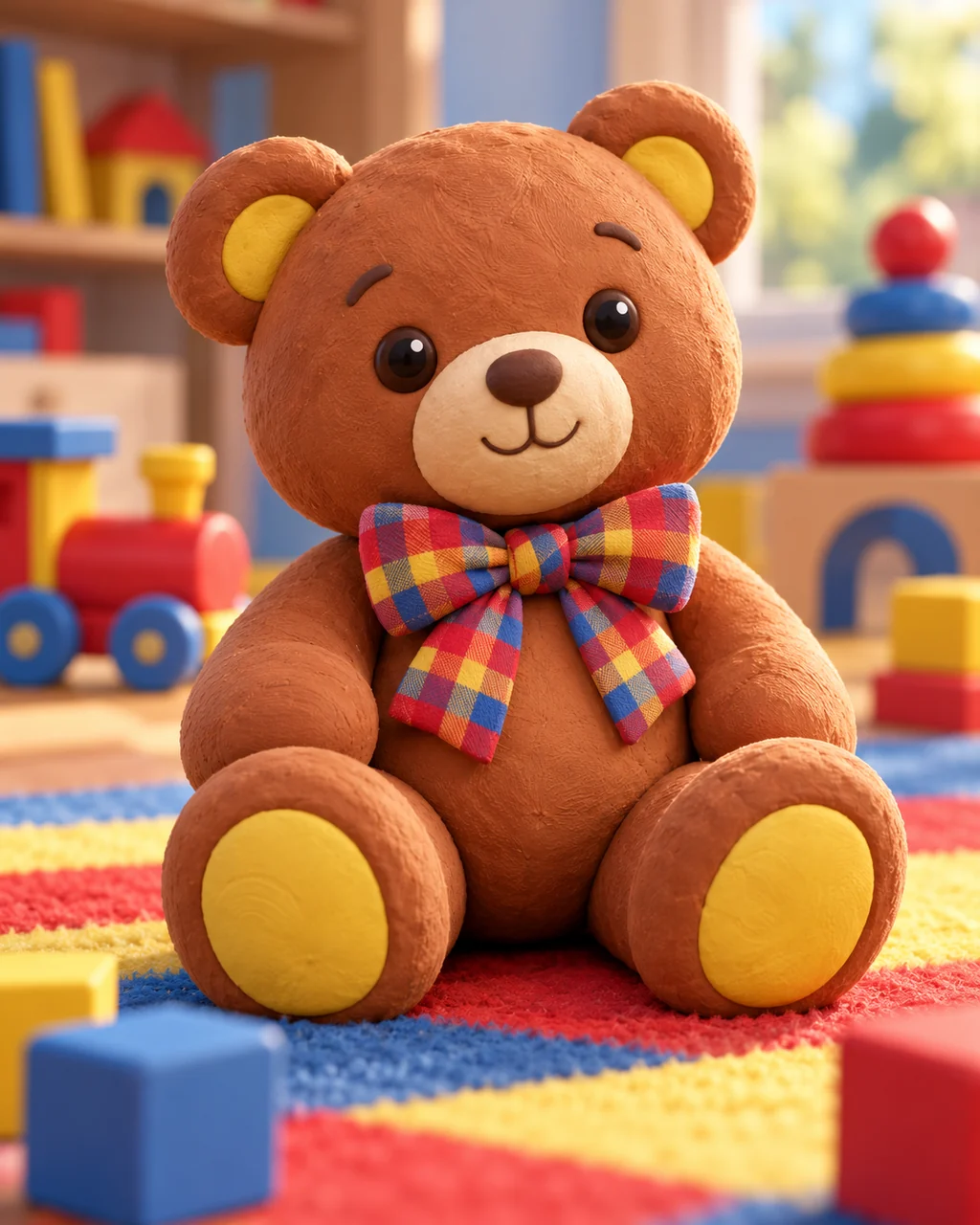 Plush Teddy Bear · Primary Toy Colors