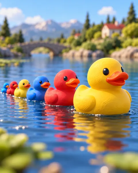 Rubber Duck Fleet · Primary Toy Colors