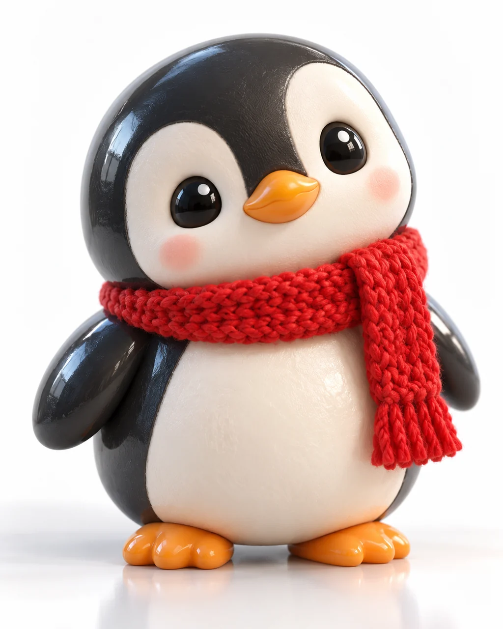 Penguin in a Scarf · Glossy Vinyl Studio