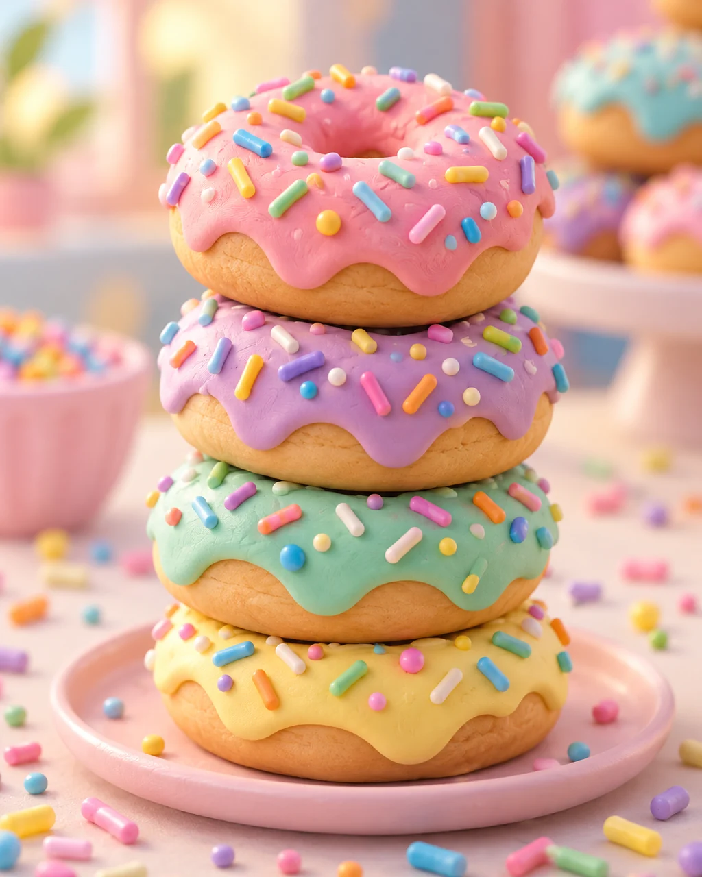 Donut Stack · Candy Pastels