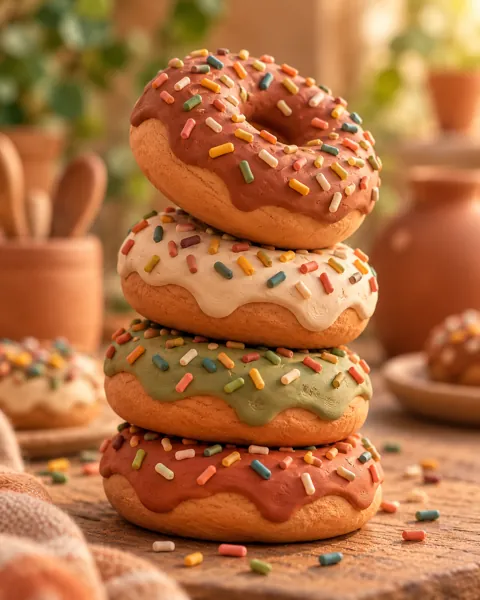 Donut Stack · Earthy Terracotta