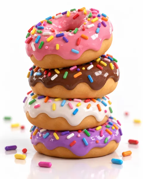 Donut Stack · Glossy Vinyl Studio
