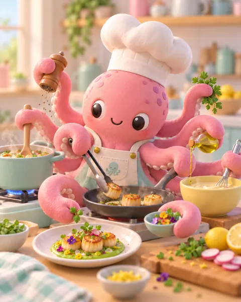 Octopus Chef · Candy Pastels