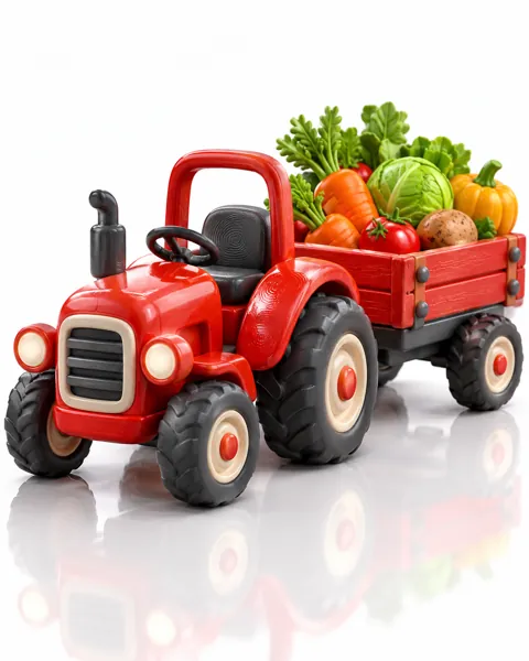 Toy Tractor Farm · Glossy Vinyl Studio