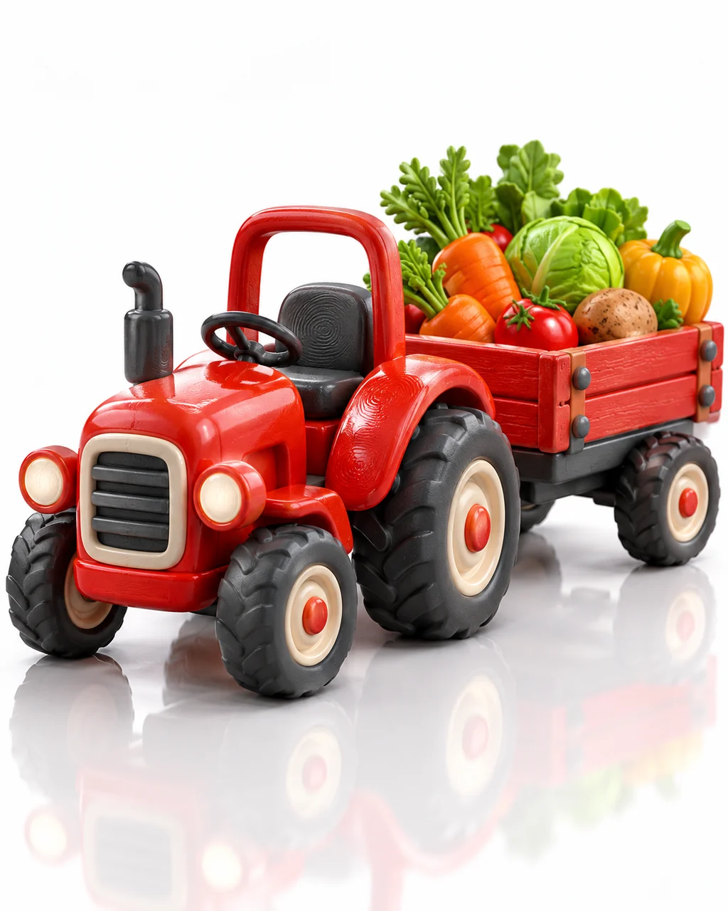 Toy Tractor Farm · Glossy Vinyl Studio