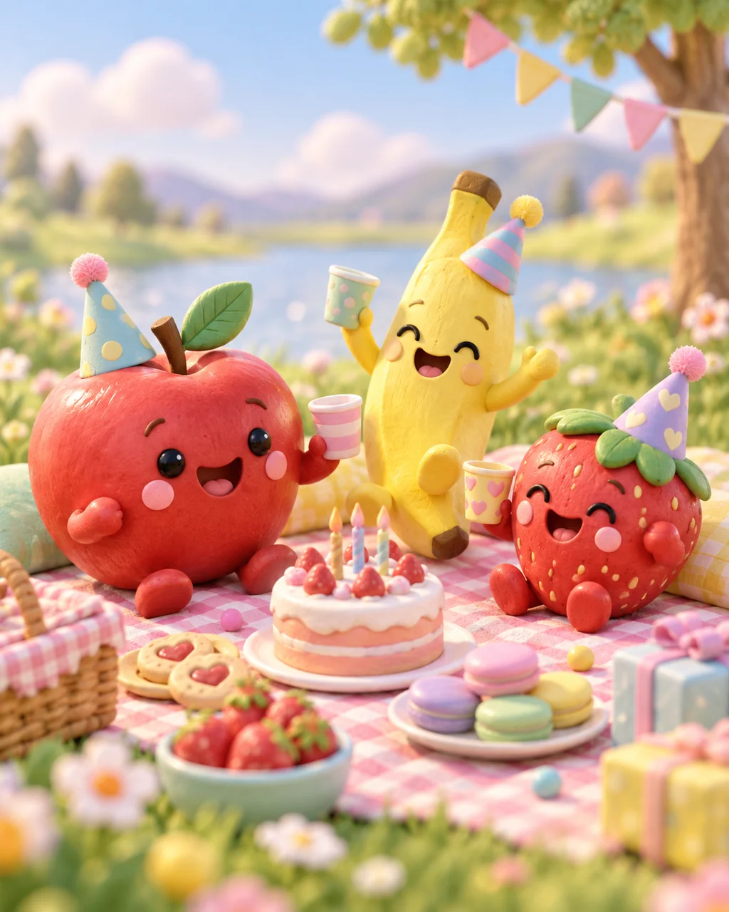 Fruit Family Picnic · Candy Pastels