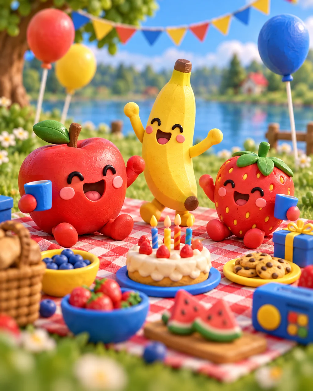 Fruit Family Picnic · Primary Toy Colors