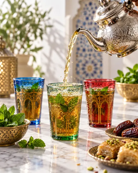 Moroccan Mint Tea · Minimal Marble Counter