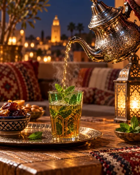 Moroccan Mint Tea · Warm Evening Lamplight