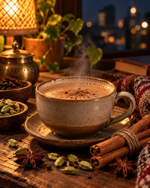 Masala Chai · Warm Evening Lamplight