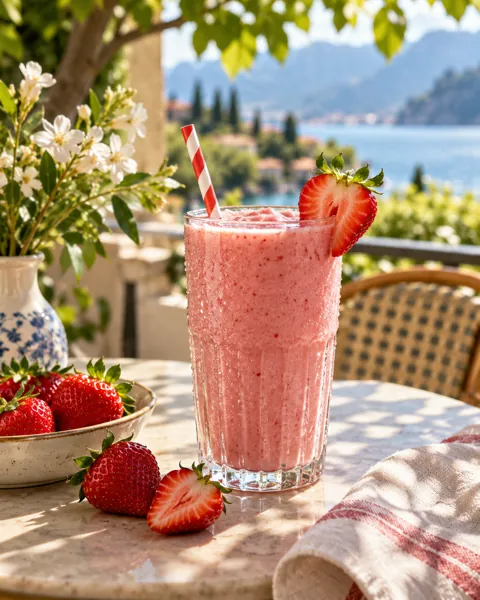 Strawberry Smoothie · Sunny Terrace