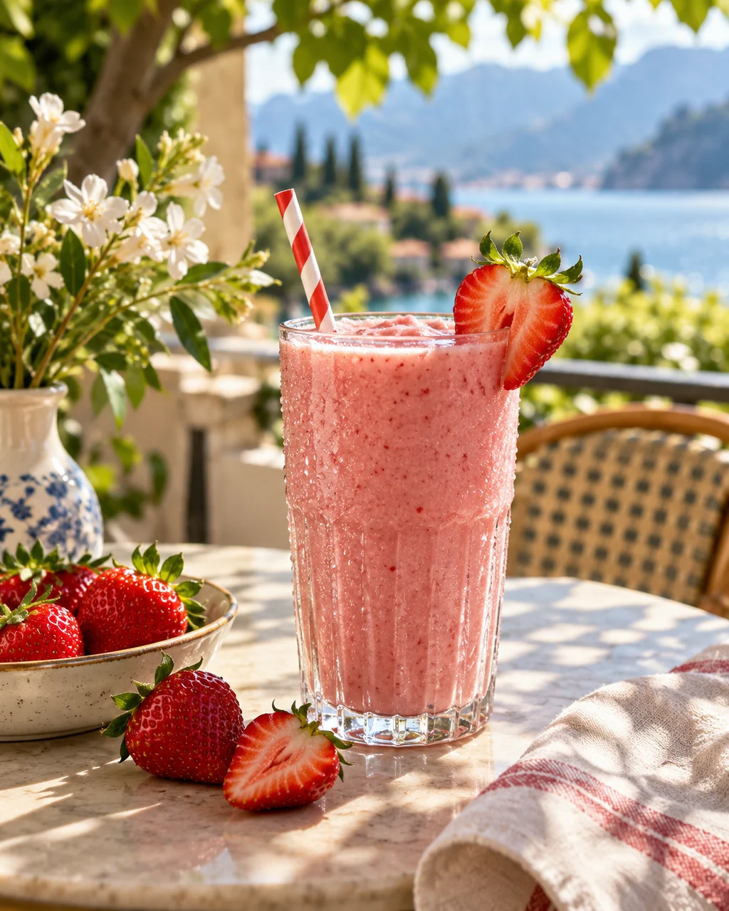 Strawberry Smoothie · Sunny Terrace