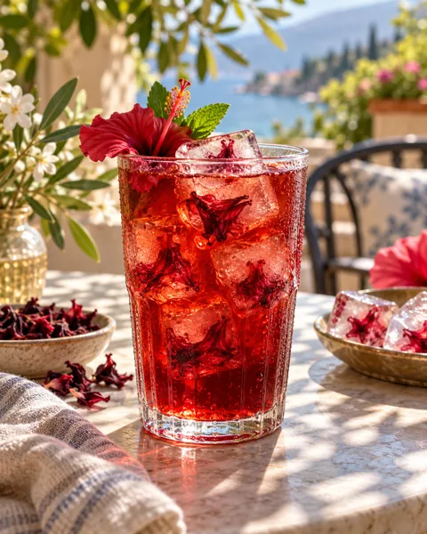 Hibiscus Iced Tea · Sunny Terrace