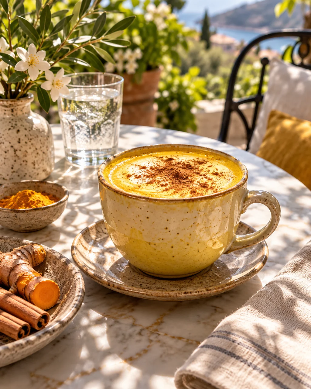 Golden Turmeric Latte · Sunny Terrace
