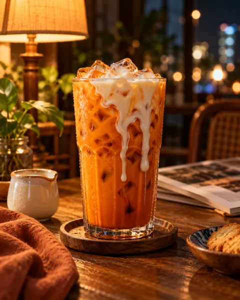Thai Iced Tea · Warm Evening Lamplight