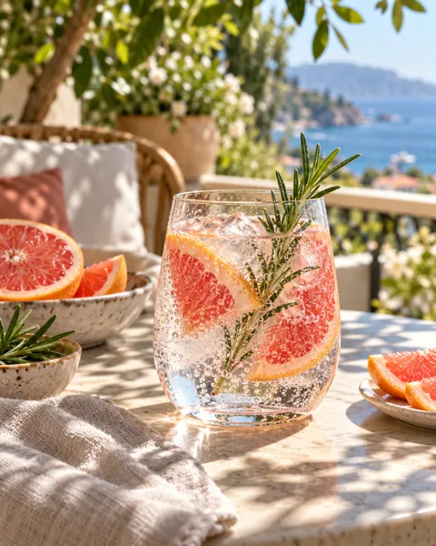 Citrus Sparkling Water · Sunny Terrace