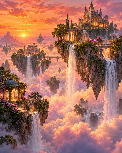 Floating Sky Islands · Ember Dusk