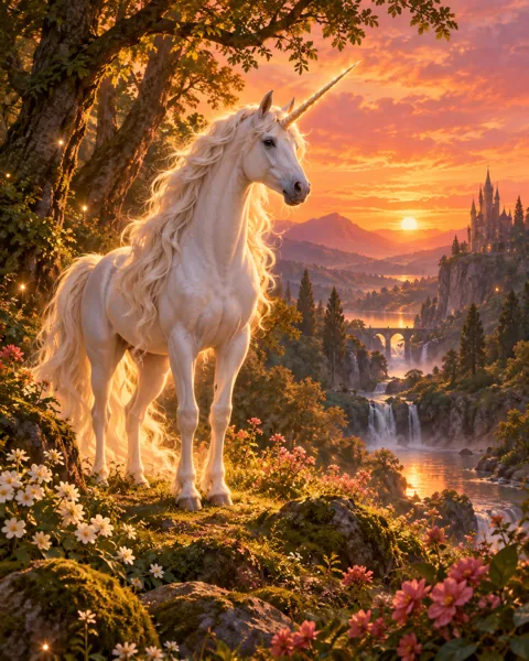 Unicorn in a Glade · Ember Dusk