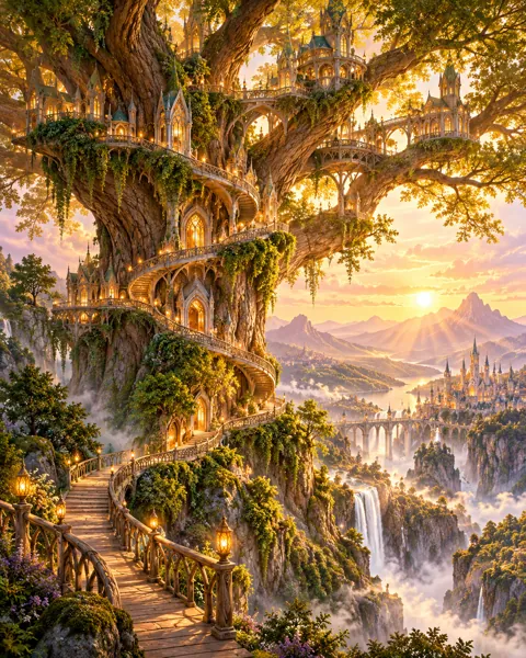 Ancient Tree Kingdom · Storybook Dawn