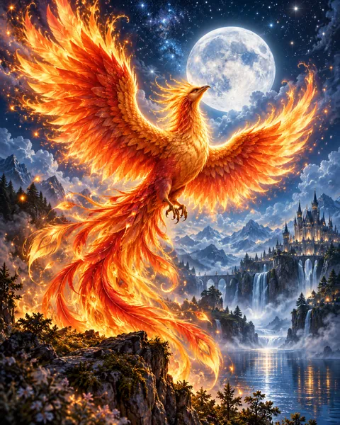 Rising Phoenix · Mystical Moonlight