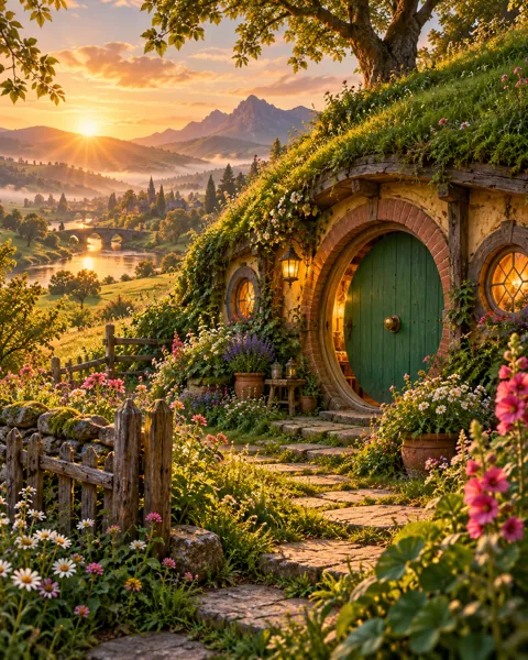 Hillside Burrow Home · Storybook Dawn