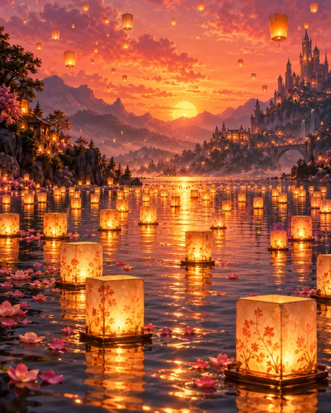 Floating Lantern Lake · Ember Dusk