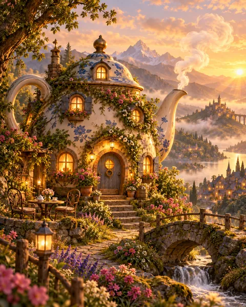 Magic Teapot House · Storybook Dawn