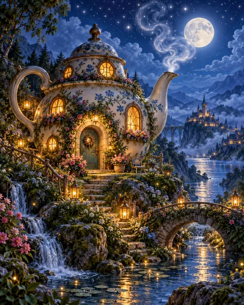Magic Teapot House · Mystical Moonlight