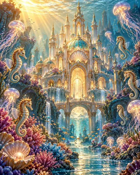 Coral Throne Palace · Storybook Dawn