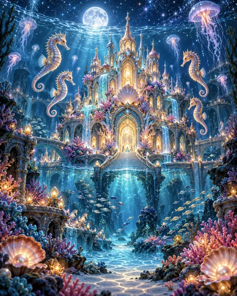 Coral Throne Palace · Mystical Moonlight