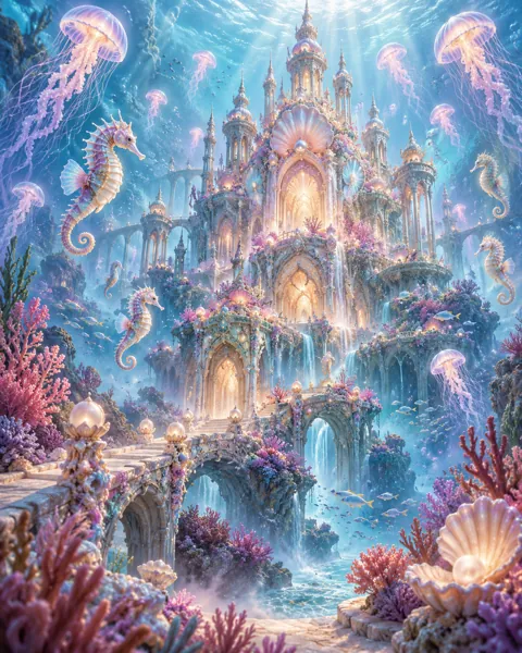 Coral Throne Palace · Pastel Dreamscape