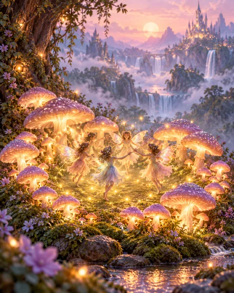 Fairy Mushroom Ring · Pastel Dreamscape
