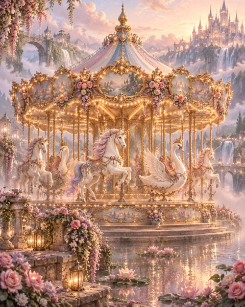 Enchanted Carousel · Pastel Dreamscape