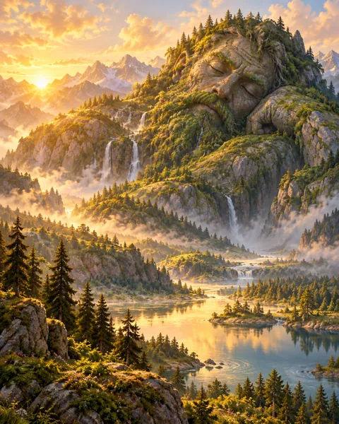 Sleeping Giant Mountain · Storybook Dawn
