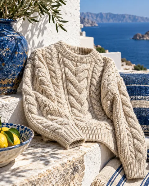 Chunky Knit Sweater · Riviera Sunlight