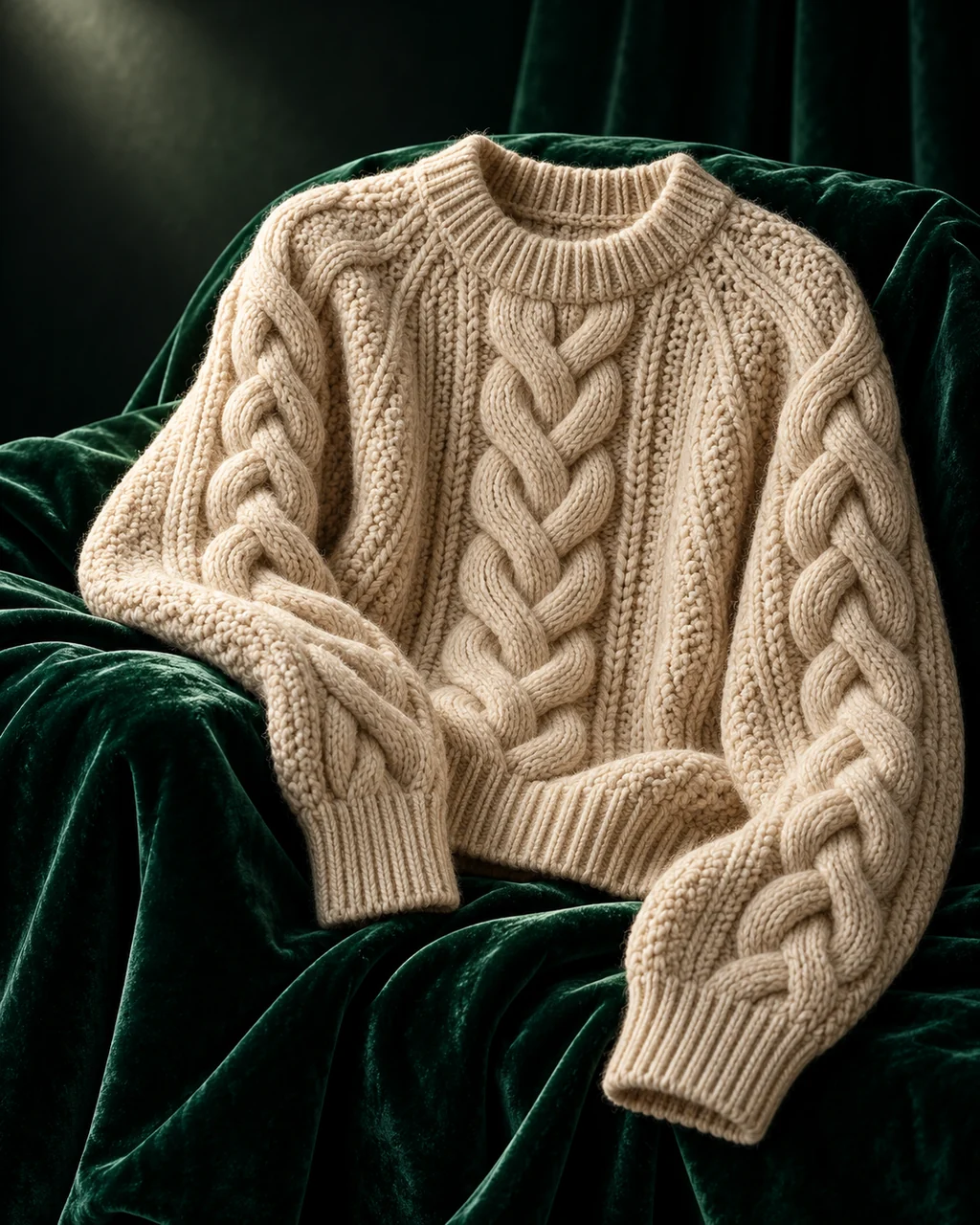 Chunky Knit Sweater · Moody Velvet