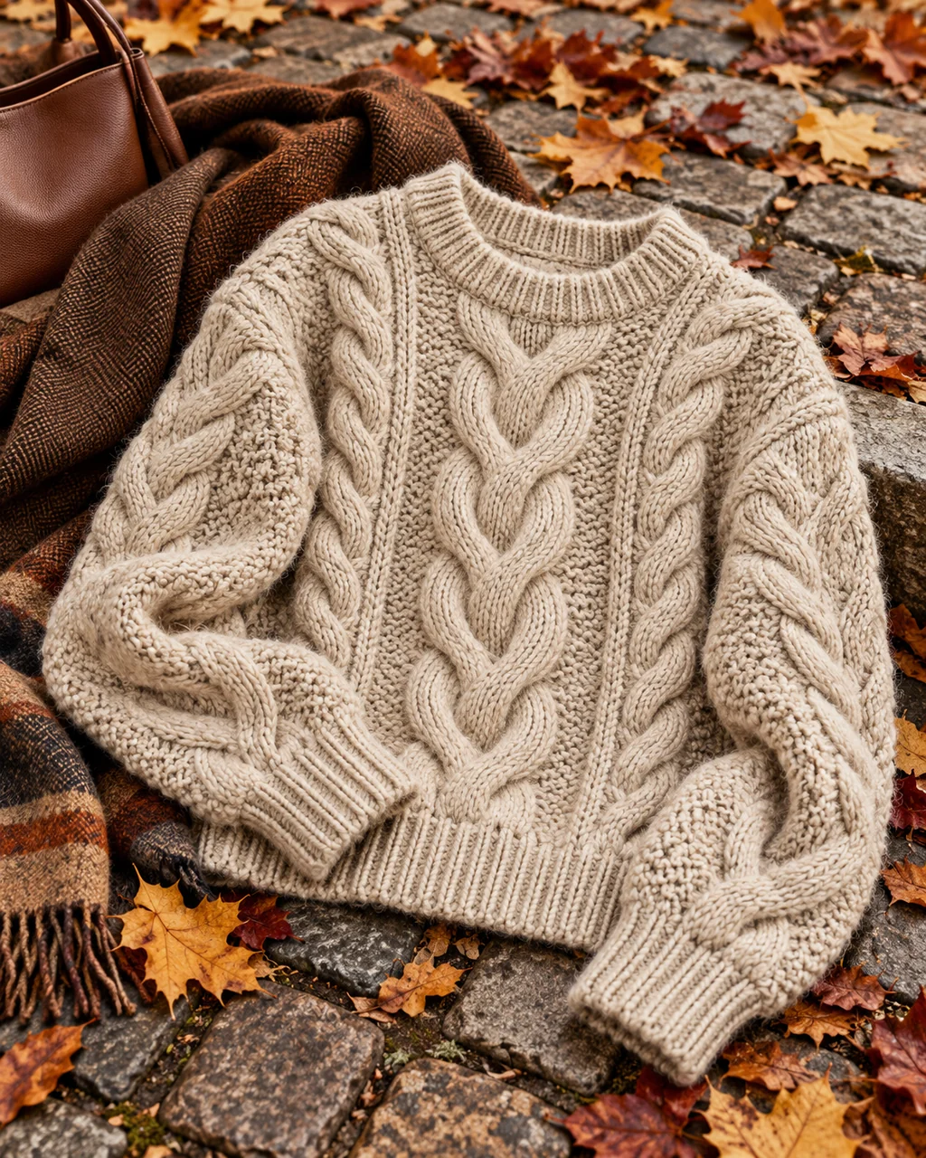 Chunky Knit Sweater · Autumn Street Corner