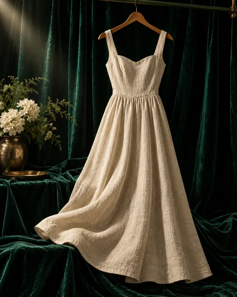 Linen Summer Dress · Moody Velvet