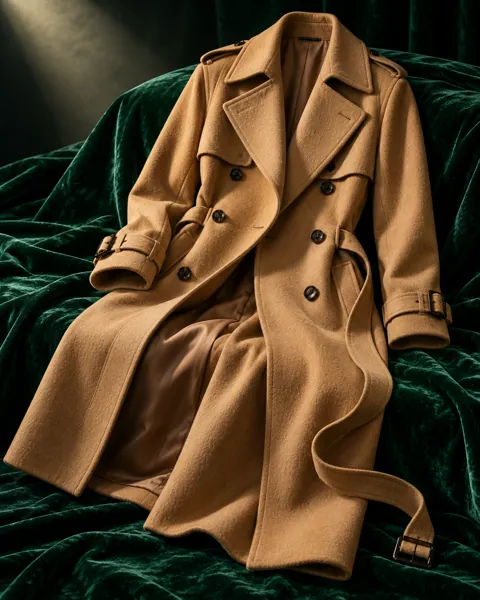Wool Trench Coat · Moody Velvet